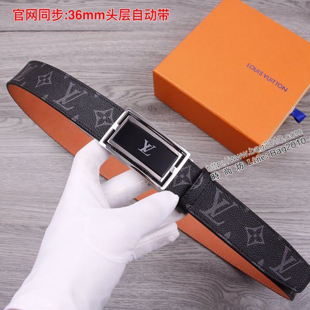 LV爆款男士皮帶 路易威登經典自動平滑款腰帶  jjp2208